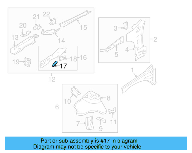 Cover Plate Front Bracket 5Q0-805-758 - View 26