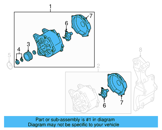 Alternator 06B-903-016-AB - View 7