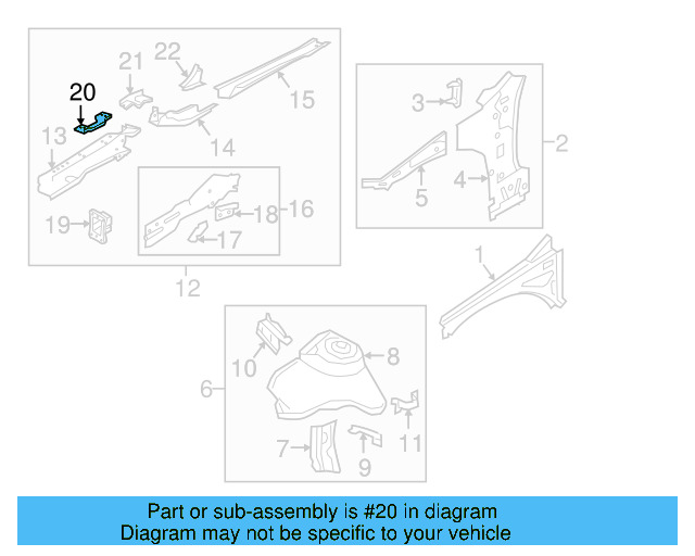 Mount Bracket 5Q0-810-811 - View 14
