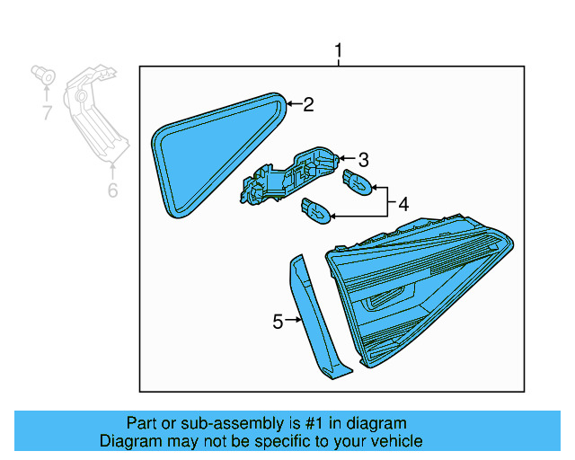 Backup Lamp Assembly 561-945-093-G - View 7