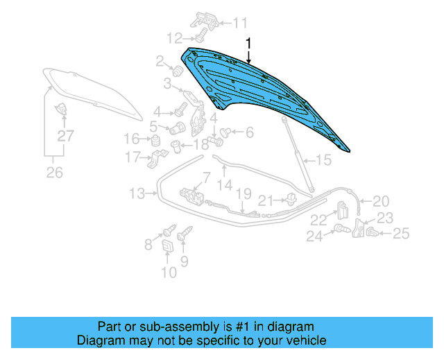 Hood 7P6-823-031-A - View 5
