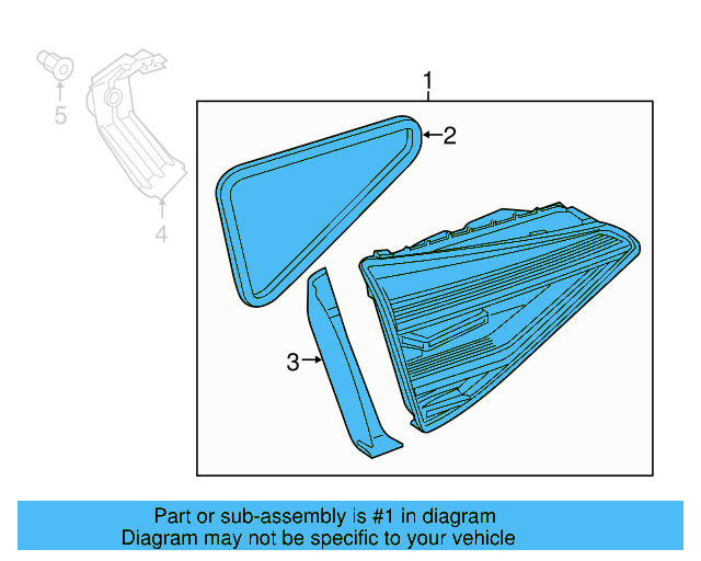 Backup Lamp Assembly 561-945-308-B - View 2