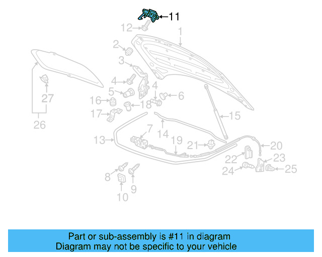 Safety Catch 3C0-823-480-A - View 3