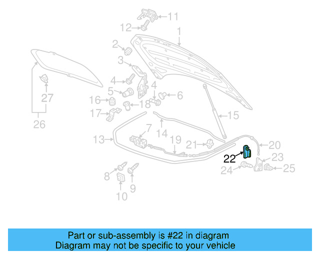Release Handle 4L1-823-533-A-3G4 - View 4