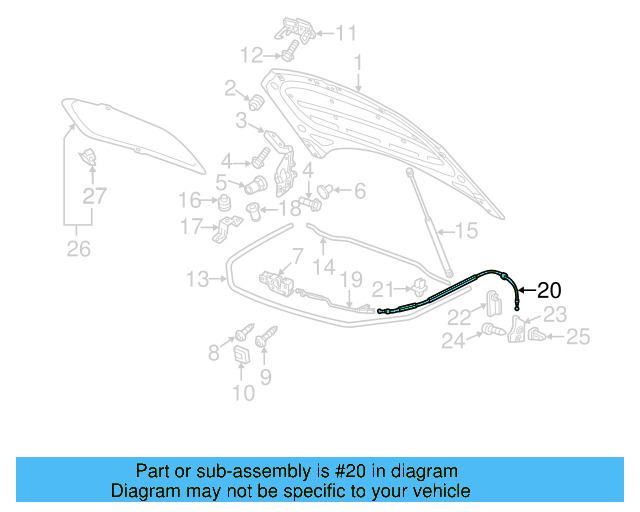 Release Cable 7P6-823-535 - View 4