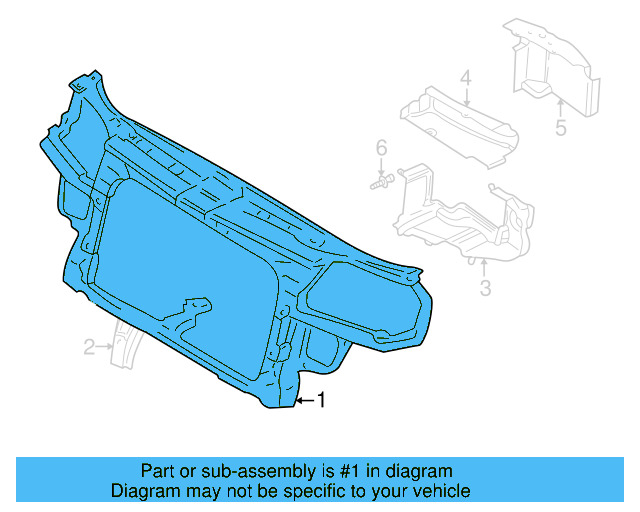 Radiator Support 1J0-805-588-T - View 7