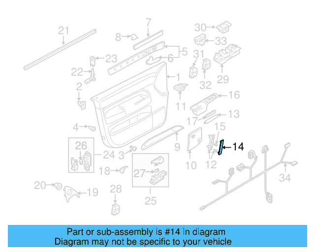 Handle Cover 7L6-867-172-B-7B4 - View 7