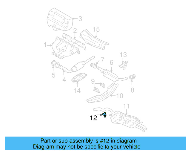 Exhaust Muffler Bracket 1J0-253-144-Q