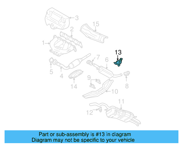 Exhaust Muffler Bracket 1J0-253-144-J