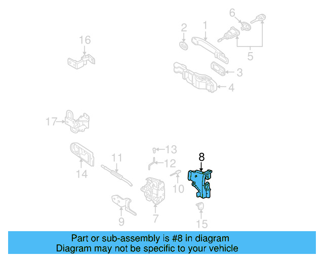 Retaining Bracket 1J0-837-868 - View 12