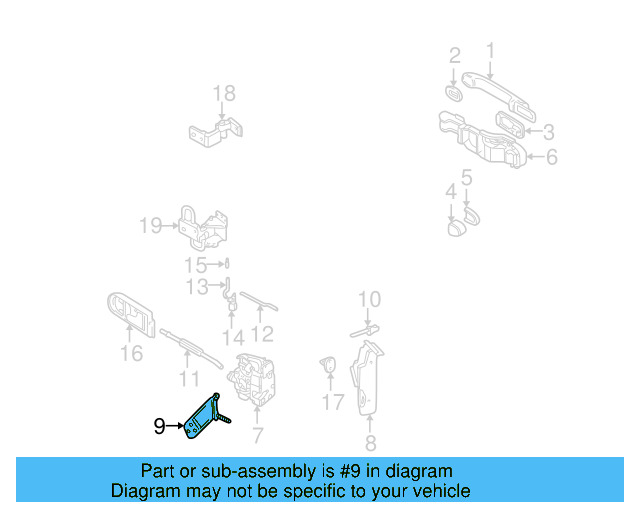 Retaining Bracket 1J0-837-867 - View 9