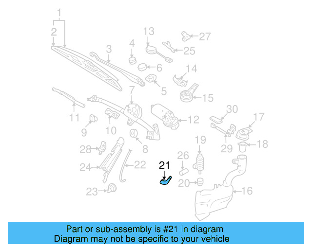 Washer Hose Elbow 3B0-955-665-C - View 84