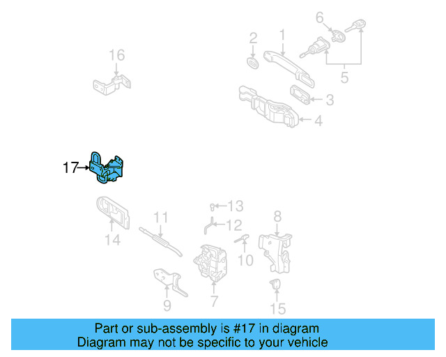 Lower Hinge 4B0-831-412-B - View 3