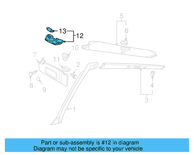 Bracket Cap 1C0-857-563-3PT