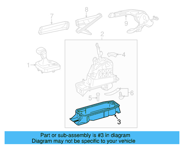 Console Body Center Bracket 5N0-867-190 - View 18
