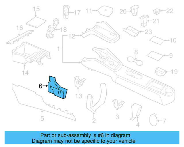 Side Trim Retainer Bracket 5C7-863-144-A - View 19