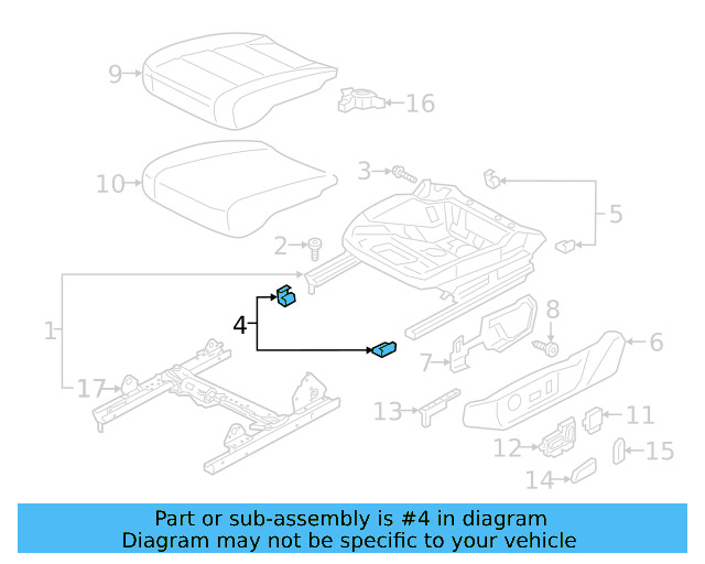 Ft End Track Cover 8W0-881-348-4PK - View 4