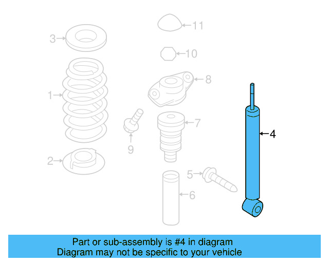 Shock Absorber 1K0-513-029-MR - View 3