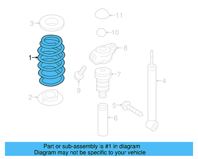 Coil Spring 5C0-511-115-AS - View 4