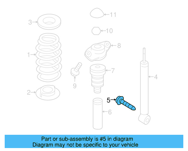 Lower Control Arm Front Bolt N-910-662-01 - View 6