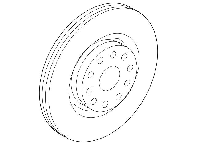 Disc Brake Rotor Front 5C0-615-301-D - View 4