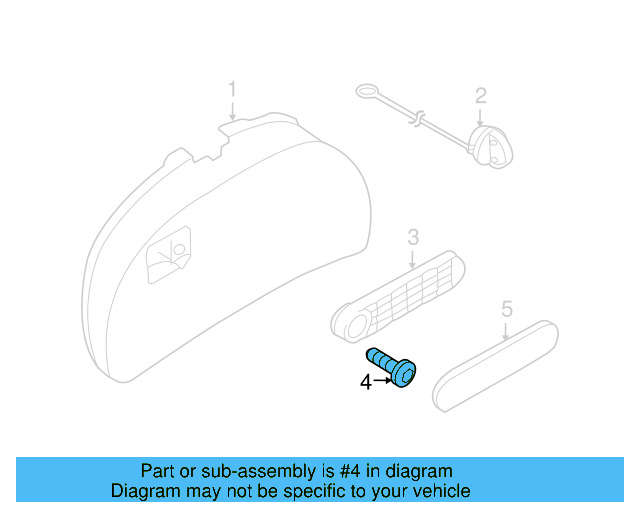 Upper Center Pillar Trim Screw N-104-882-05 - View 11