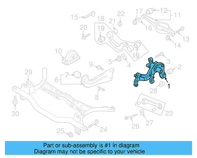 Suspension Knuckle 1K0-505-435-AE - View 7