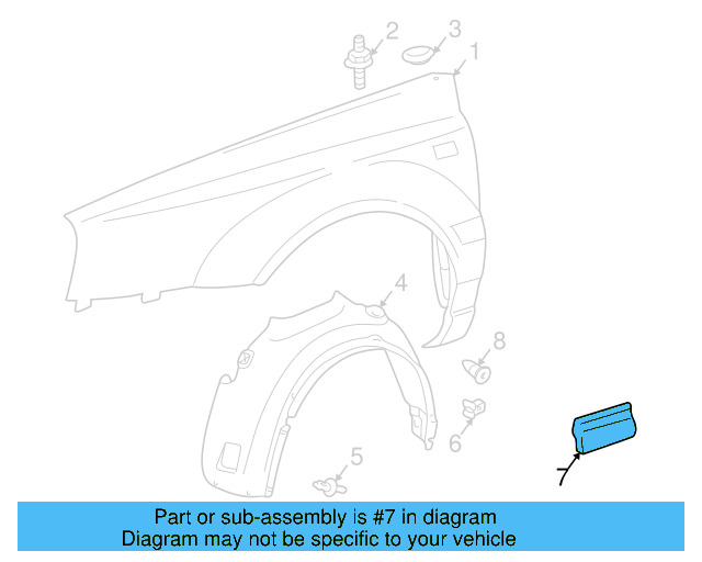Side Molding (Unpainted) 1h0853517cgru - View 3
