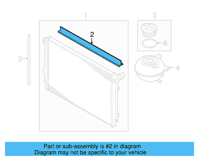 Radiator Upper Seal 5Q0-121-345-C - View 22