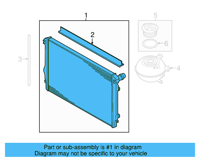 Radiator 5QM121251 - View 3