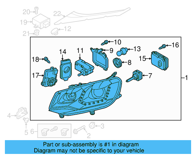 Composite Headlamp 7P1-941-752-A - View 6