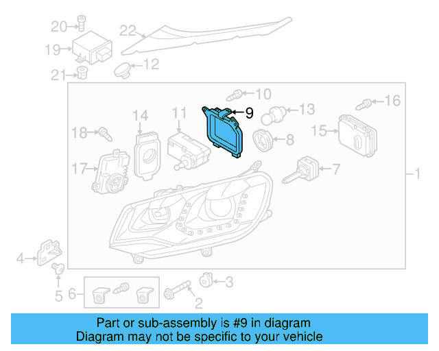 Inner Cover 7P0-941-608-B - View 11