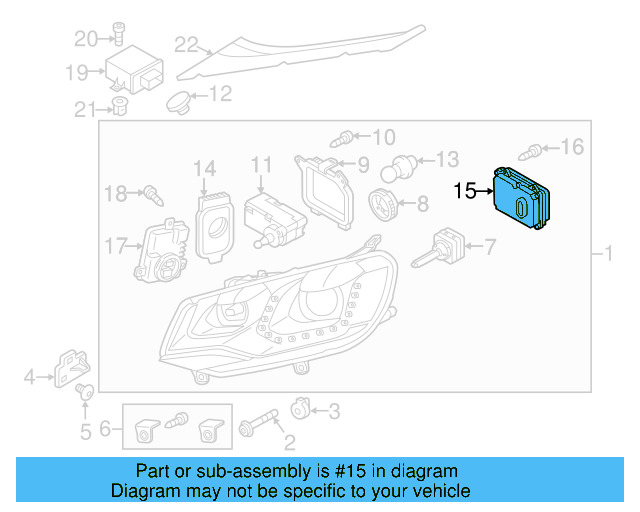 Headlight Control Module 4H0-941-329 - View 28
