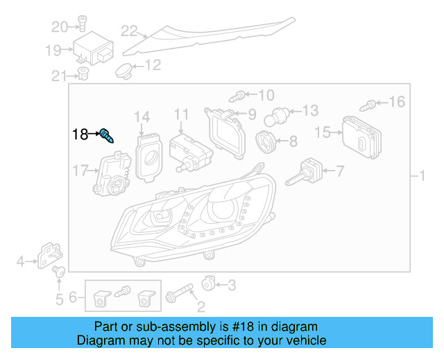 Combo Lamp Assembly Bolt 7E0-945-229 - View 14