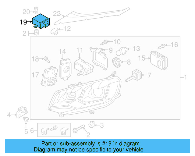 Headlight Control Module 4H0-941-329 - View 21