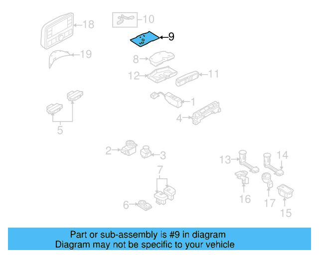 Switch Panel 3D1-863-914-2WE - View 3