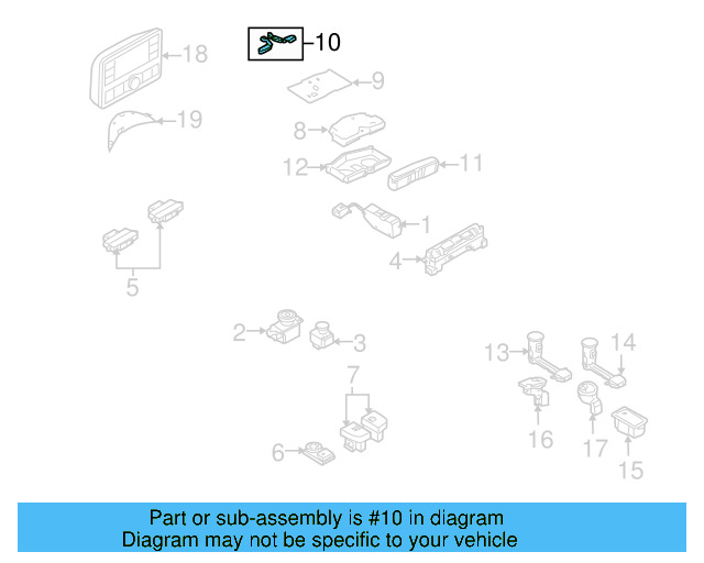 Knob 3D0-959-714 - View 3