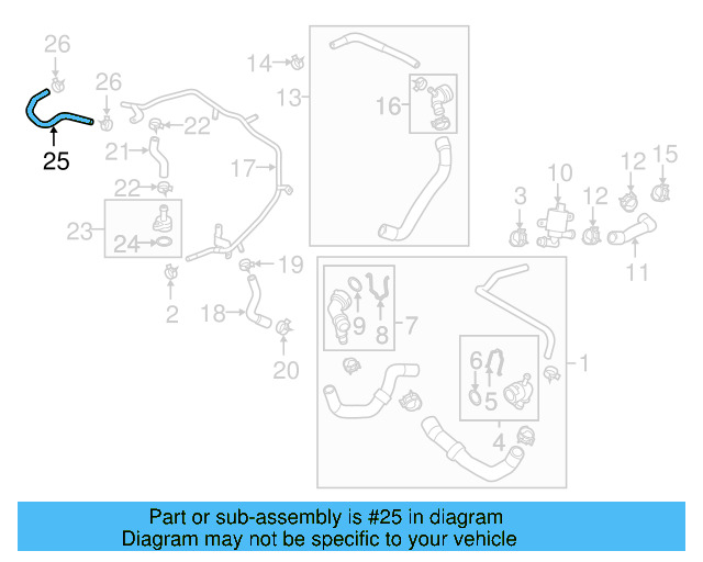 Overflow Hose 5Q0-121-447-G - View 32