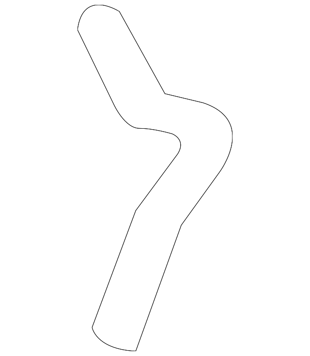 Engine Coolant Hose 1C0-121-096-M - View 2