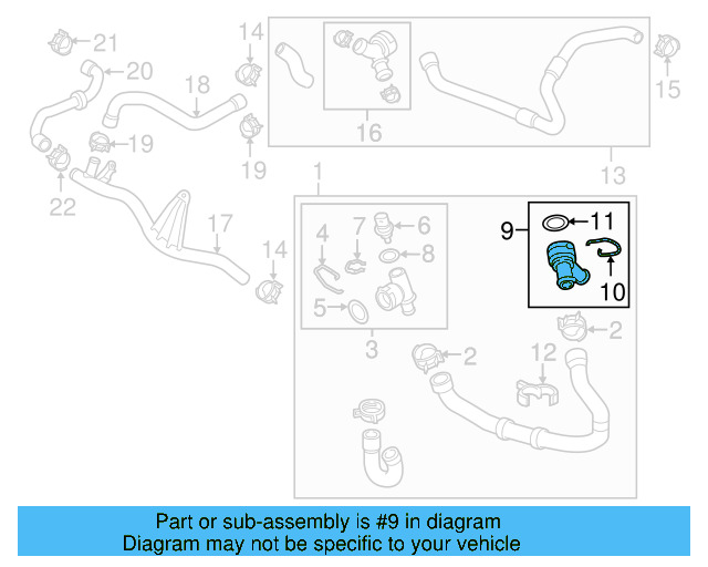 Water Hose Assembly Upper Seal N-907-653-01 - View 86