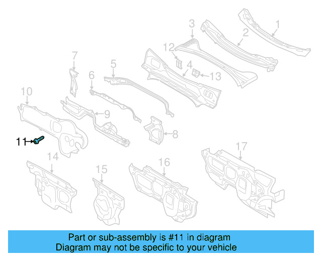 Lower Panel Screw N-904-718-02 - View 6