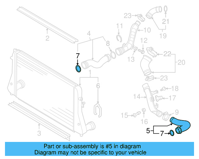 Pressure Hose 1K0-145-834-AM - View 29