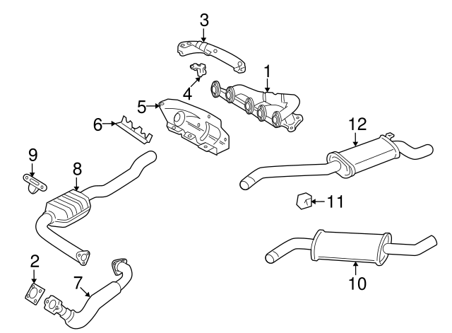 Muffler W/Tailpipe 074-253-609-AC