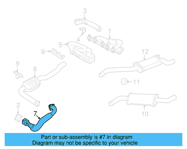 Front Pipe 023-253-091-G - View 3