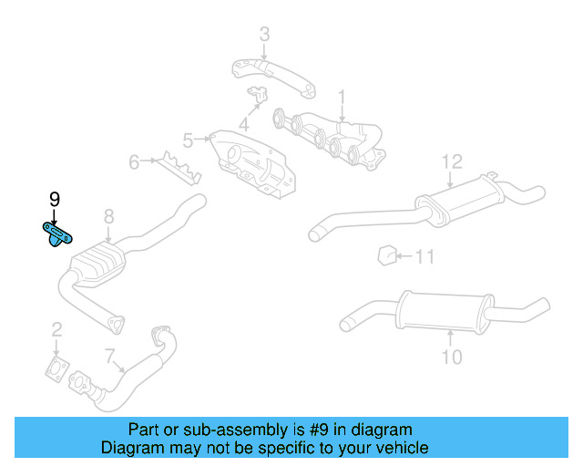 Converter & Pipe Bracket 357-253-144-F - View 3