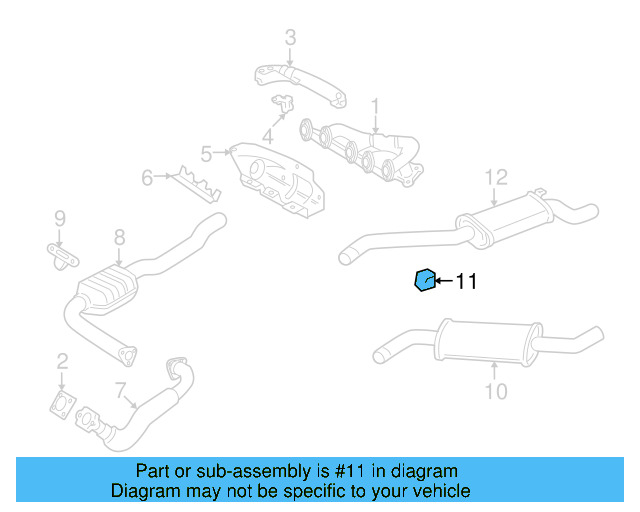 Exhaust System Hanger 3A0-253-144