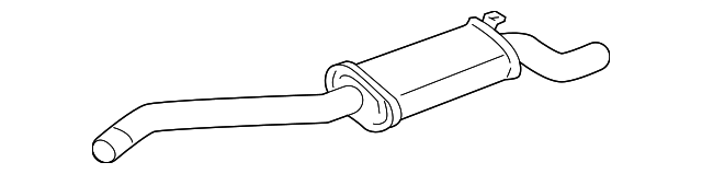 Muffler W/Tailpipe 074-253-609-AC - View 2