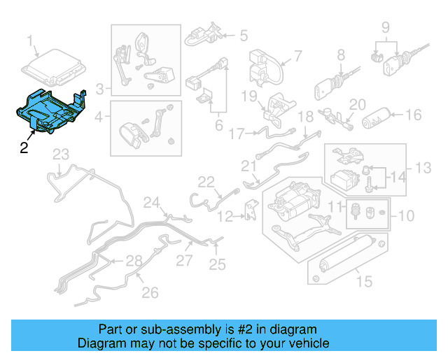 Control Module Bracket 7L0-927-131-C - View 3