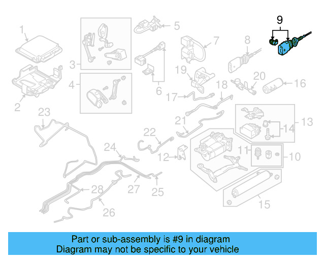 Suspension Solenoid 7L6-998-753-A - View 3
