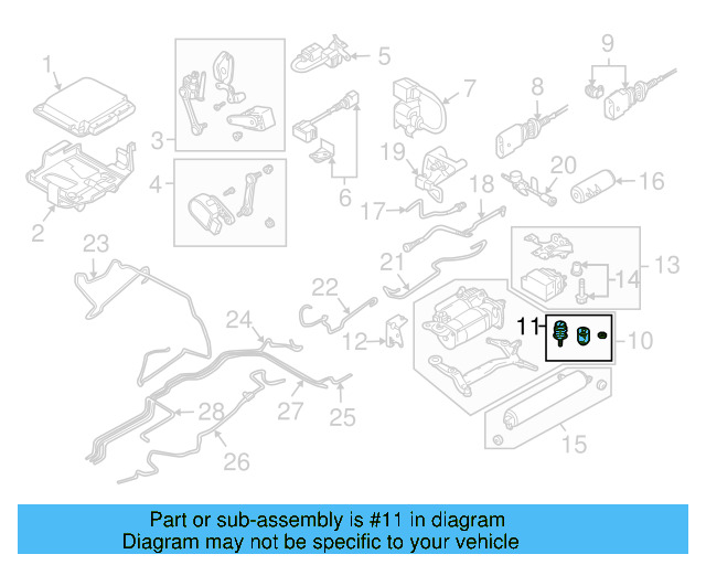 Air Compressor Mount Kit 7L0-698-853-A - View 3